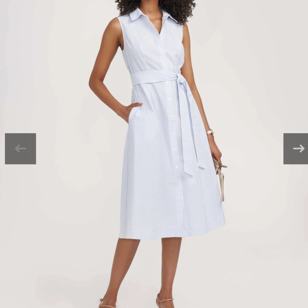 Anne Klein Diane Midi Shirt Dress NWOT